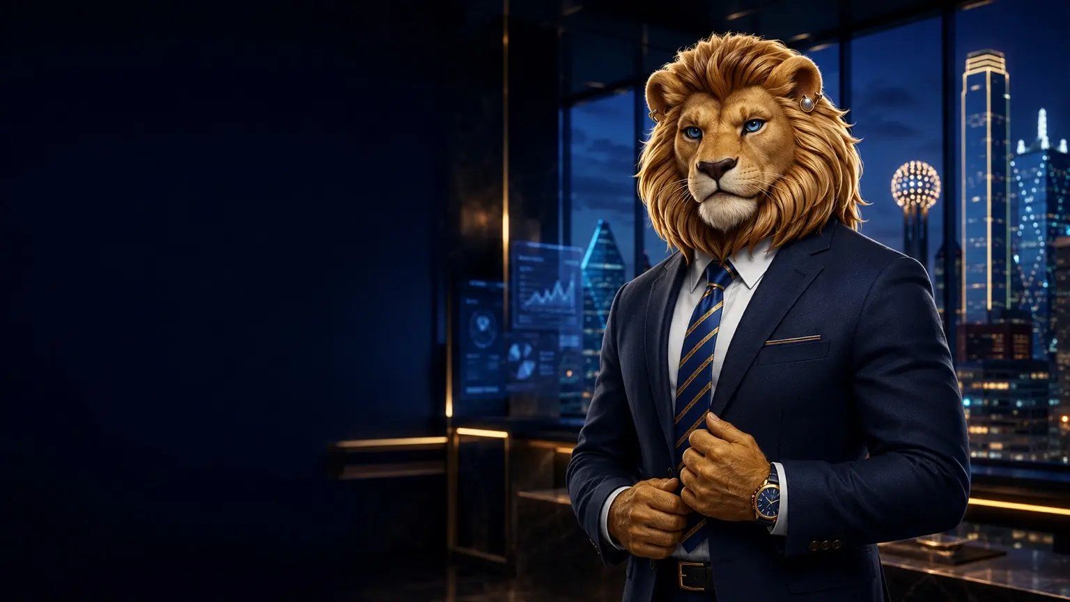 Lionel Creston presenting Lion Crown brand development