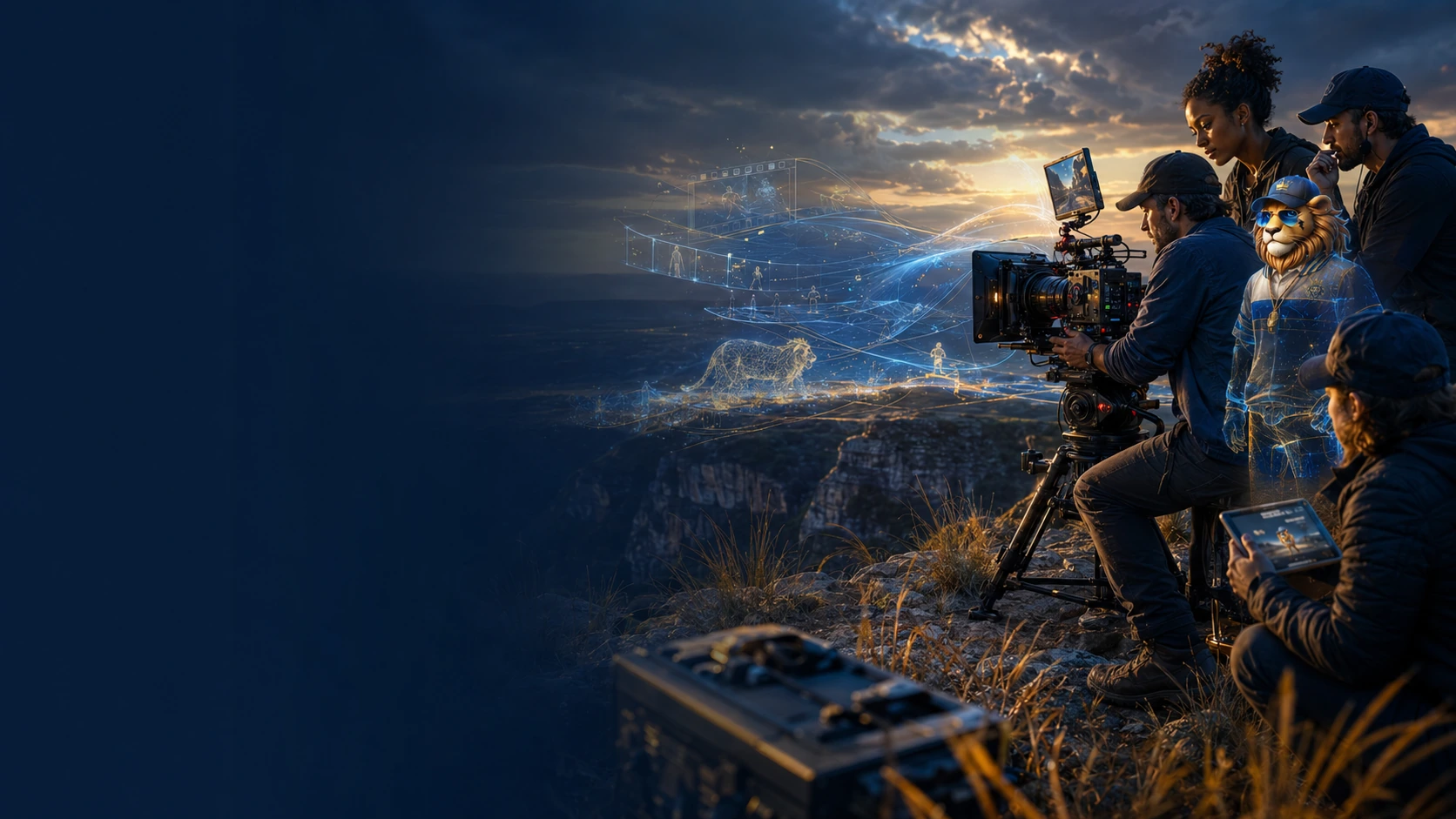 Lion Crown Studios cinematic 3D animation and short-film production environment