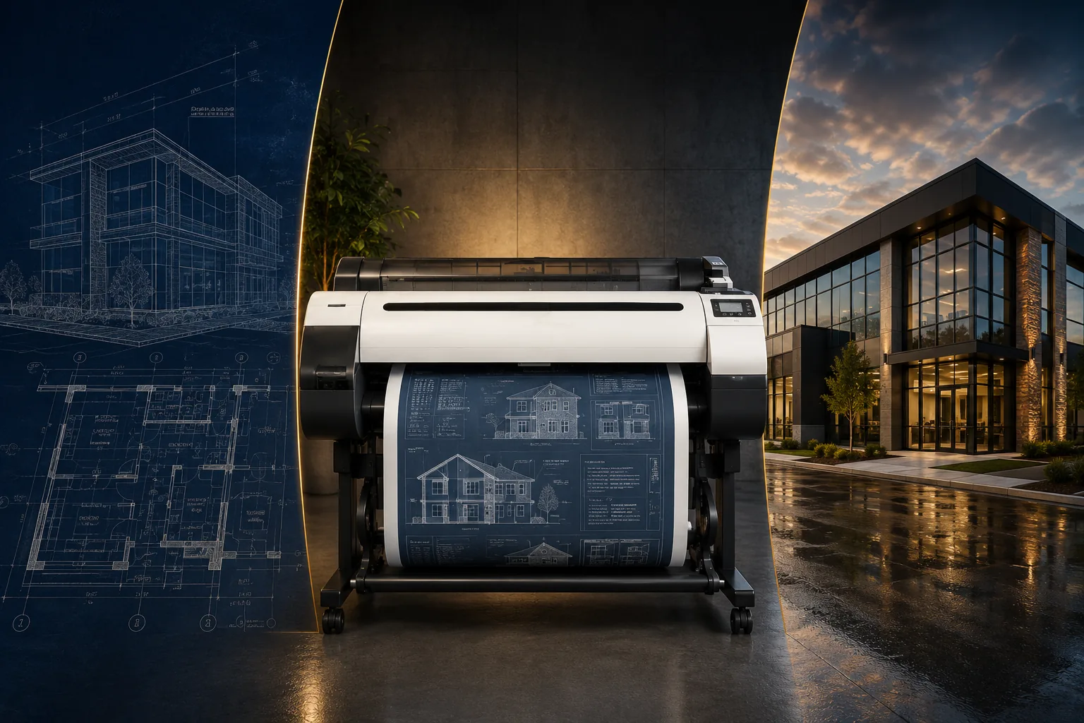 Dallas Architectural Blueprint Printing Process produced by Lion Crown Print for Dallas–Fort Worth businesses and professionals.
