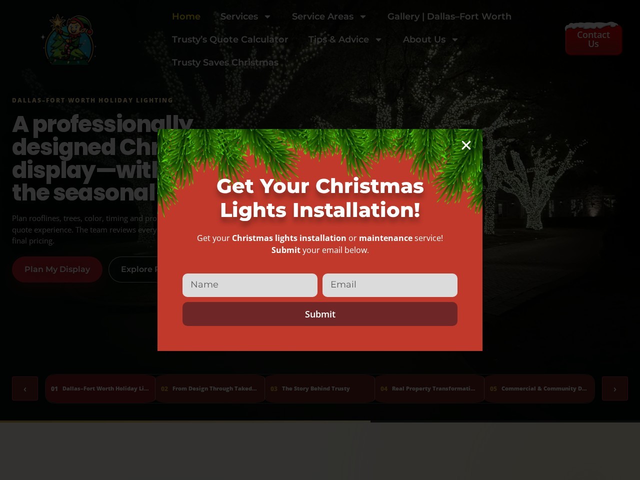 Elf’s Christmas Lights website hero preview